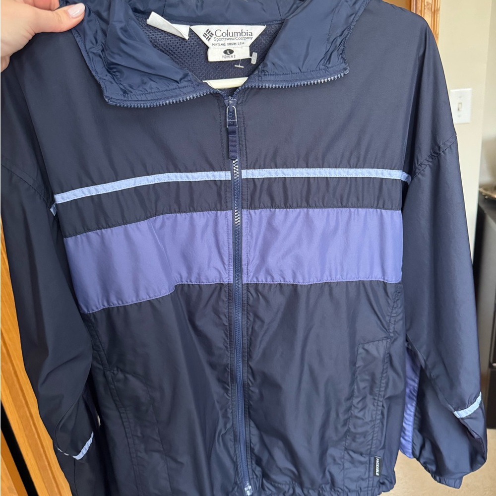 Columbia Women's Navy and Light Blue Jacket